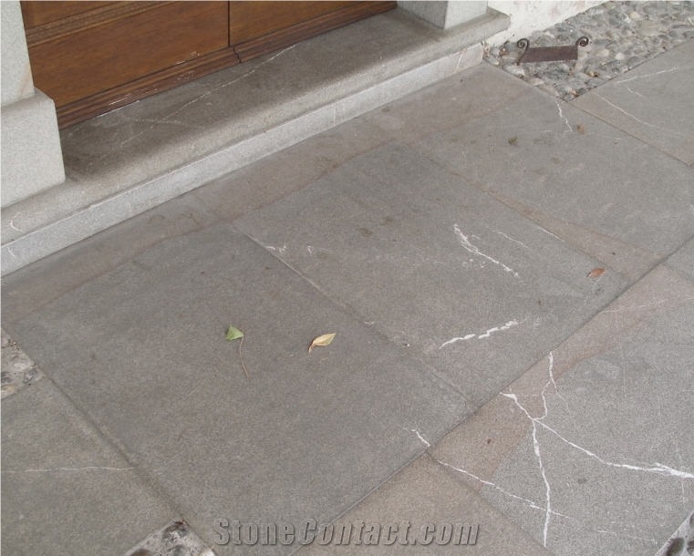 Aurisina Granitello Paving Tiles, Grey Limestone Cobble, Pavers