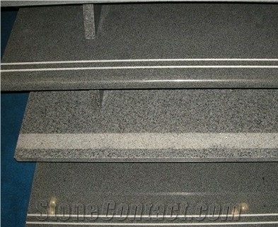 China Impala Black Granite Stairs, G654 Granite Risers,China Dark Padang Granite Steps,Tiles and Cobble Stone