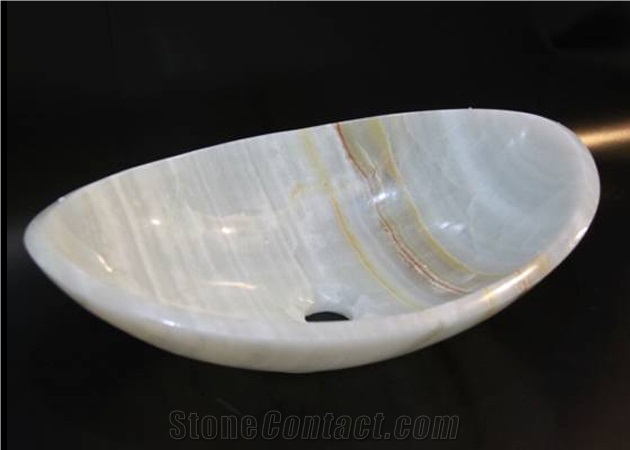 White Onyx Sinks, White Onyx Basin, Onyx Wash Sink