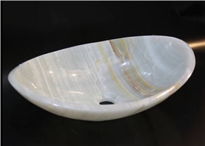 White Onyx Sinks, White Onyx Basin, Onyx Wash Sink