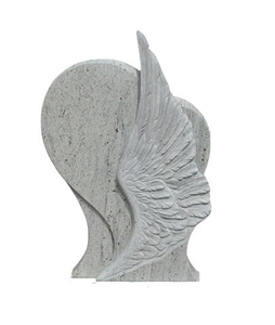 Kashmir White Granite Tombstone
