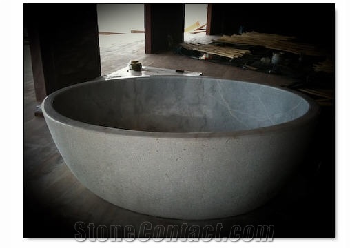 Blanco Bego White Stone Tub, White Marble Bath Tub