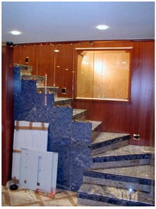 Azul Bahia Stairs, Bahia Blue Granite