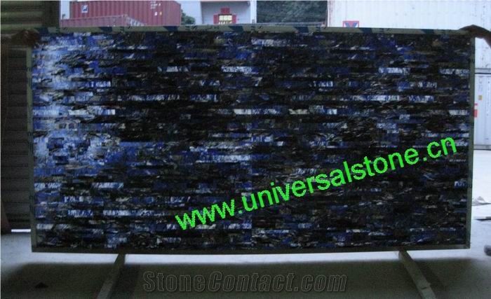 Backlit Blue Precious Onyx Light Box