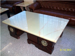 Translucent White Onyx Tabletops