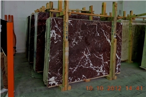 Rosso Lepanto Marble Slabs, Turkey Red Marble