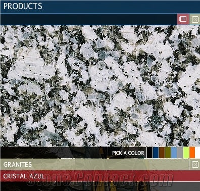 Cristal Azul - Azul Escuro, Portugal Grey Granite Slabs & Tiles