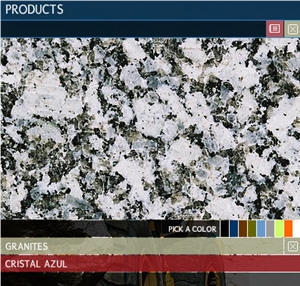 Cristal Azul - Azul Escuro, Portugal Grey Granite Slabs & Tiles