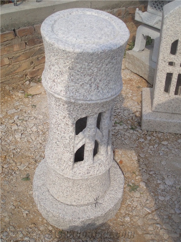 Granite Lantern Garden Scaping, G682 Yellow Granite