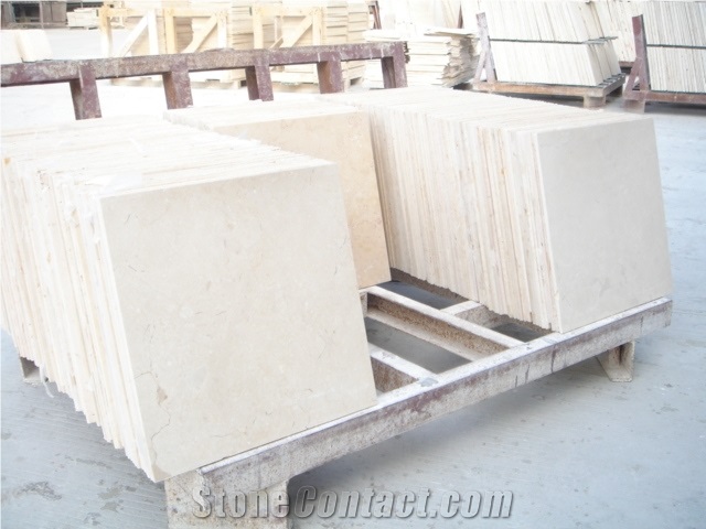 Marble Tile Crema Marfil, Spain Beige Marble