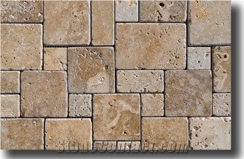 Pietre Di Rapolano Mosaic, Travertino Di Rapolano Beige Travertine