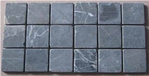 Dark Emperador Tumbled Mosaic, Brown Marble Tumbled Mosaic