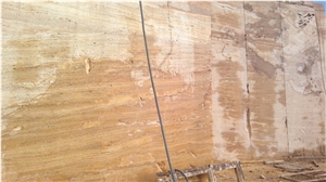 Lemon Travertine Blocks, Azarshar Yellow Travertine Block