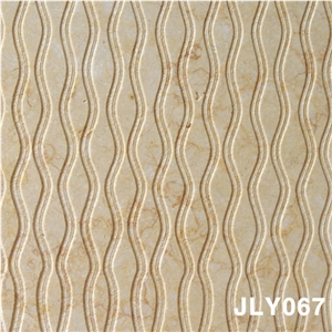 Cheap 3D Stone Pattern Wall Panel, Beige Marble Wall Panel