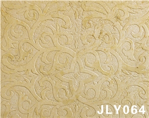 Cheap Decorative 3D CNC Stone Feature Wall Panel, SUNNY Beige Marble Wall Panel