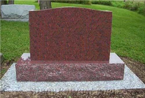 Chinese Red Headstones for Graves, Red Granite Headstones