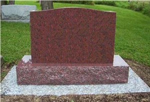 Chinese Red Headstones for Graves, Red Granite Headstones