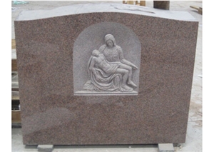 Chinese Red Headstones for Graves, Red Granite Headstones