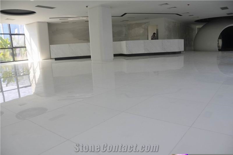 Crystal White Floor Tiles