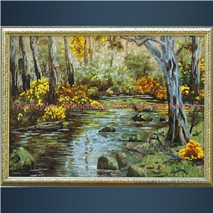Marble Mosaic Painting, Stone Tablets Marble Mosaic