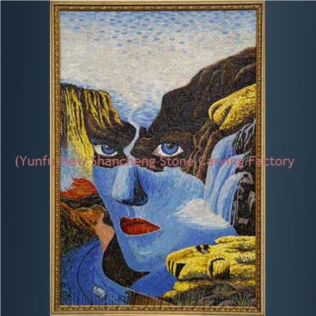 Marble Mosaic Painting, Stone Tablets Marble Mosaic