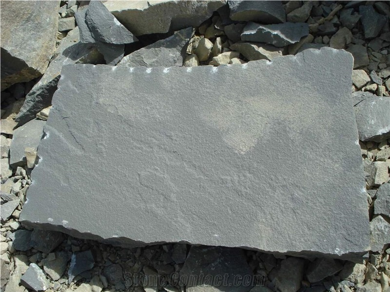 Landscaping Stones, Hand Made Solution, Mashriq Grey Sandstone Cobble, Pavers