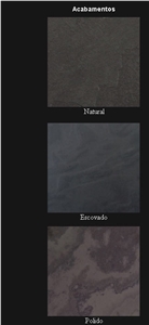 Brazilian Black Slate - Preta Ardosia Tiles