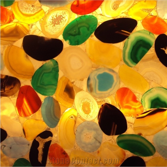 Semi Precious Stone Agate Slab