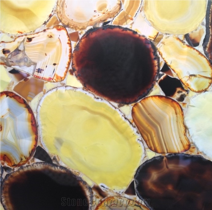 Semi Precious Stone Agate Slab