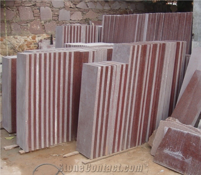 Ruby Red Granite Slabs & Tiles, India Red Granite