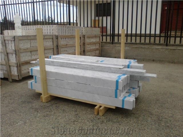 Skirting Bianco Carrara, Bianco Carrara Unito D Marble Slabs