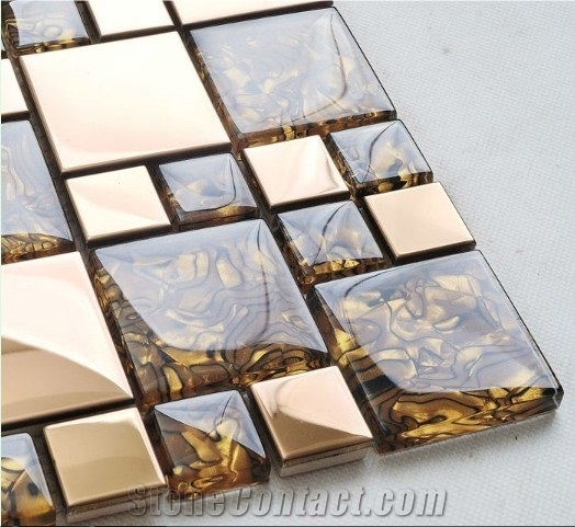 Backsplash Metal Mosaic Tile