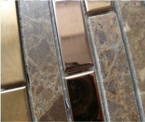 Mosaic, Backsplash Metal Mosaic Tile