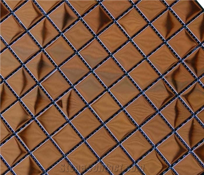 Mosaic, Backsplash Metal Mosaic Tile