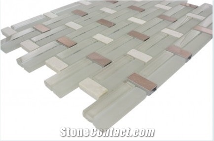 Mosaic, Backsplash Metal Mosaic Tile