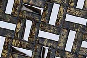 Mosaic, Backsplash Metal Mosaic Tile