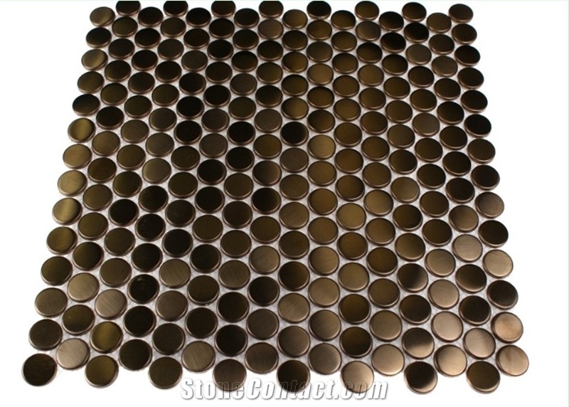 Mosaic, Backsplash Metal Mosaic Tile