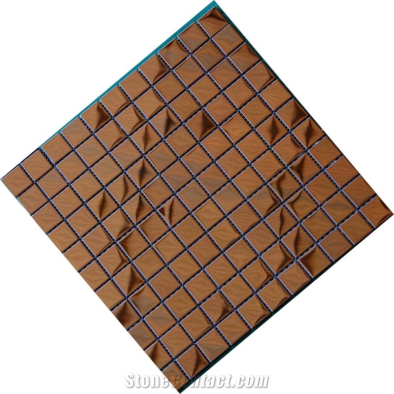Mosaic, Backsplash Metal Mosaic Tile