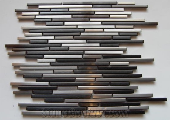 Mosaic, Backsplash Metal Mosaic Tile