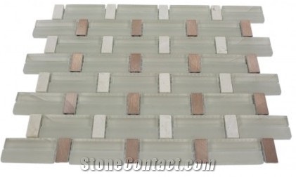 Mosaic, Backsplash Metal Mosaic Tile