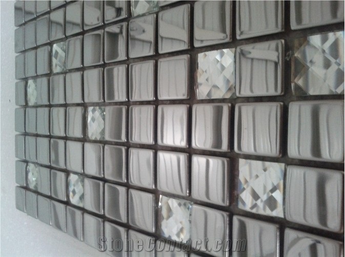Mosaic, Backsplash Metal Mosaic Tile