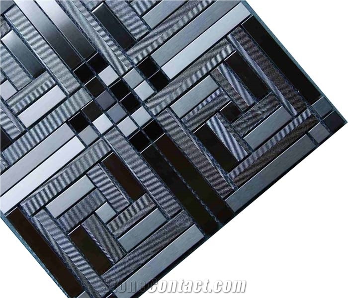 Mosaic, Backsplash Metal Mosaic Tile