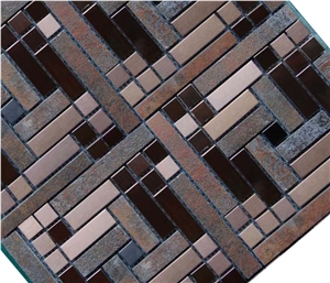 Mosaic, Backsplash Metal Mosaic Tile