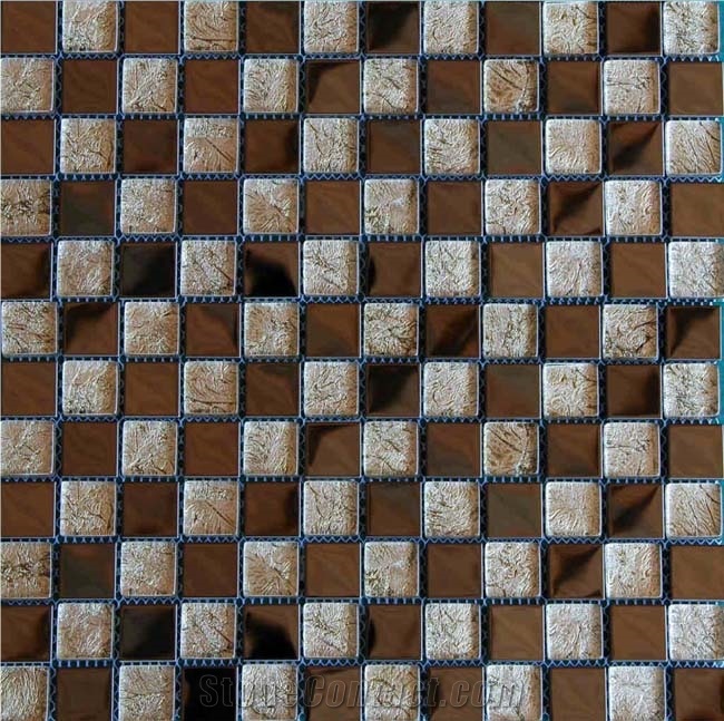 Mosaic, Backsplash Metal Mosaic Tile