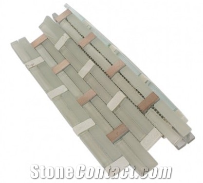 Mosaic, Backsplash Metal Mosaic Tile