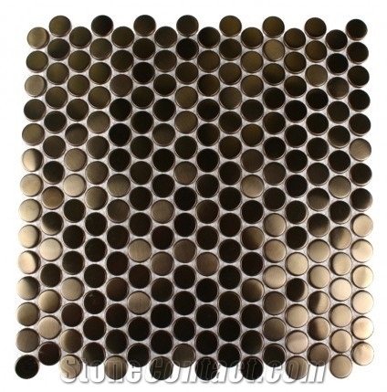Mosaic, Backsplash Metal Mosaic Tile