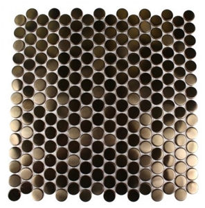 Mosaic, Backsplash Metal Mosaic Tile