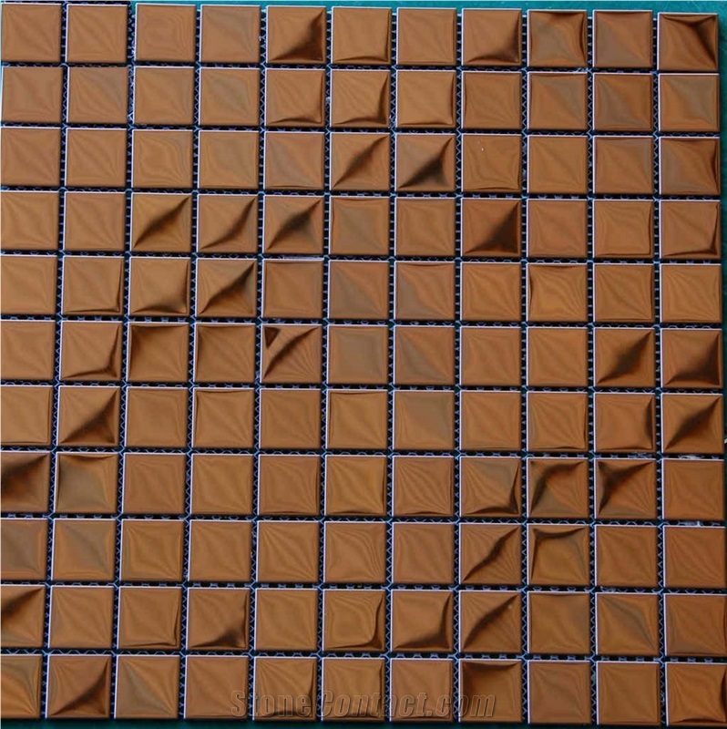 Mosaic, Backsplash Metal Mosaic Tile