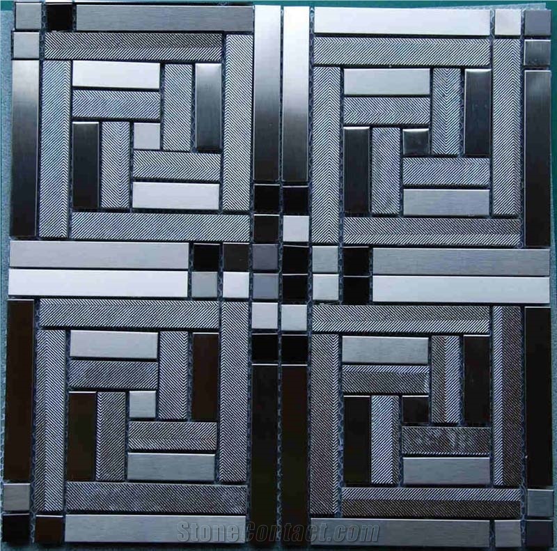 Mosaic, Backsplash Metal Mosaic Tile