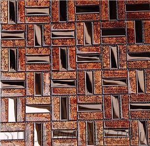 Mosaic, Backsplash Metal Mosaic Tile